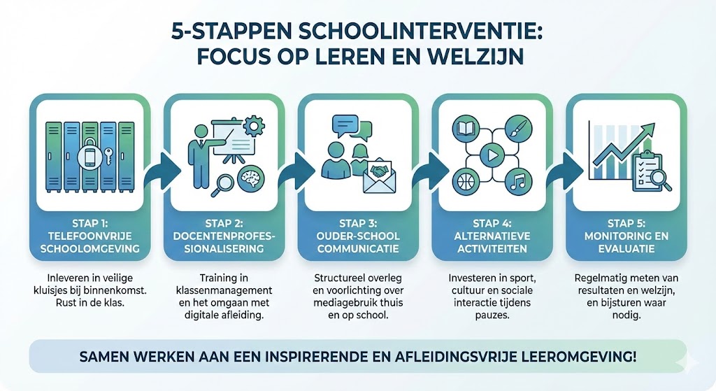 Vijf-stappen interventiemodel voor scholen