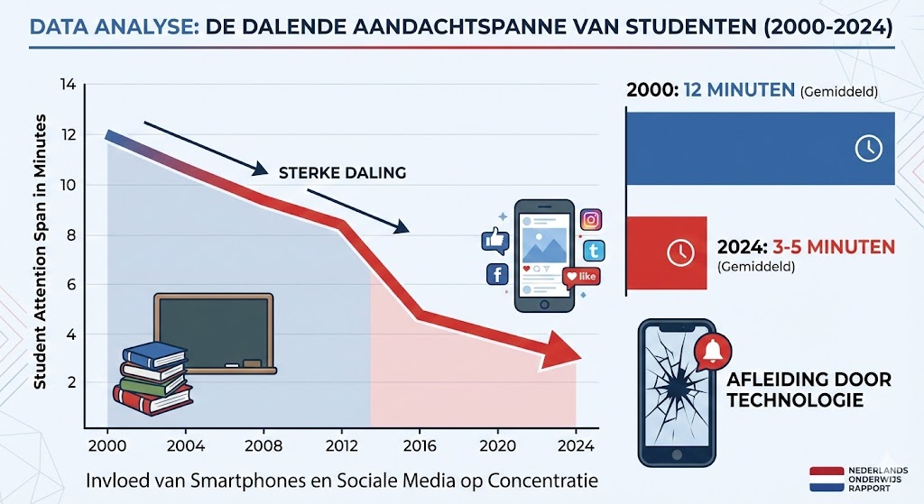 Data over afnemende concentratie in het onderwijs