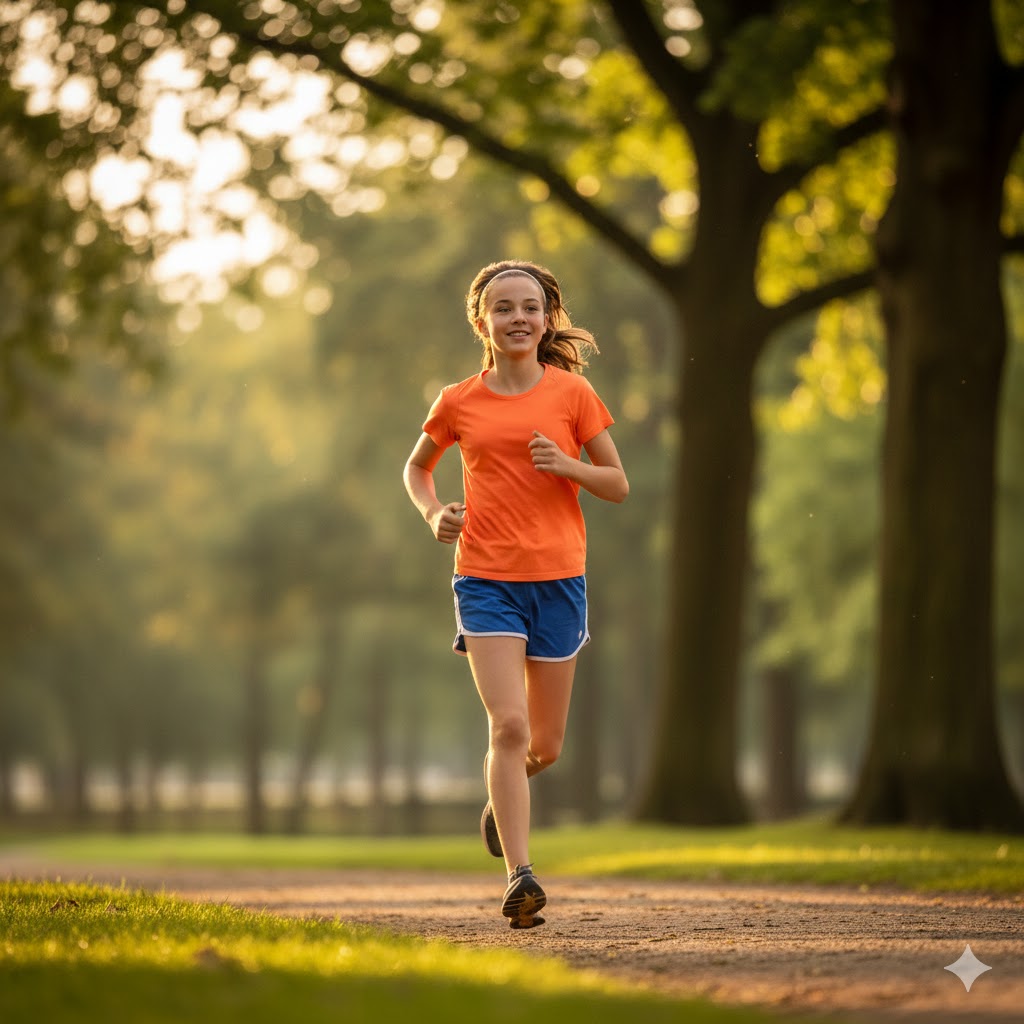 Kind doet iets leuks offline, buiten spelend