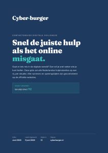 Cover van de CyberBurger Contactengids 2026